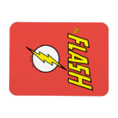 The Flash Naam & Bliksemschicht Logo Magneet (Horizontaal)