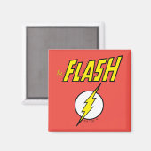 The Flash Naam & Bliksemschicht Logo Magneet (Voorkant / Achterkant)