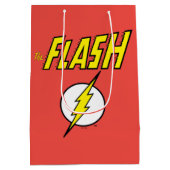 The Flash Naam & Bliksemschicht Logo Medium Cadeauzakje (Achterkant)