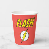 The Flash Naam & Bliksemschicht Logo Papieren Bekers (Achterkant)