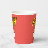 The Flash Naam & Bliksemschicht Logo Papieren Bekers (Rechts)