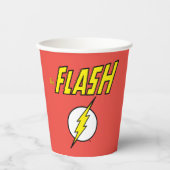 The Flash Naam & Bliksemschicht Logo Papieren Bekers (Voorkant)