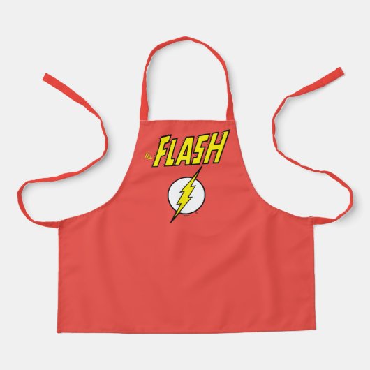 The Flash Naam & Bliksemschicht Logo Schort (Voorkant)