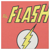 The Flash Naam & Bliksemschicht Logo Stof (Close Up)