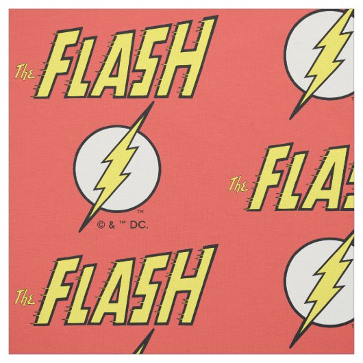 The Flash Naam & Bliksemschicht Logo Stof (Swatch)