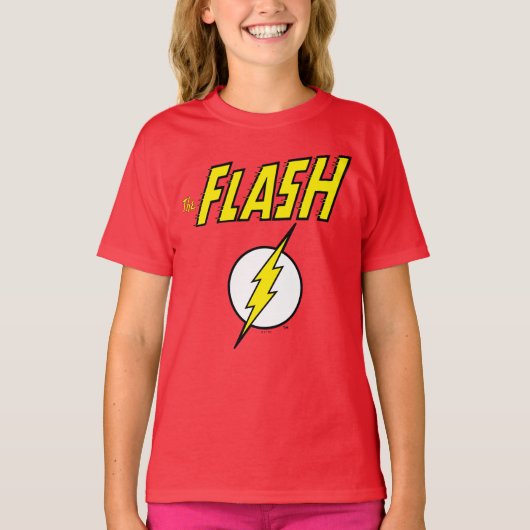 The Flash Naam & Bliksemschicht Logo T-shirt (Voorkant)
