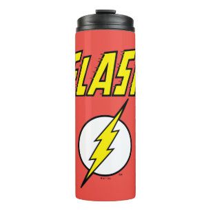 The Flash Naam & Bliksemschicht Logo Thermosbeker