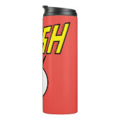 The Flash Naam & Bliksemschicht Logo Thermosbeker (Geroteerd rechts)