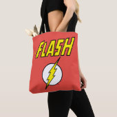 The Flash Naam & Bliksemschicht Logo Tote Bag (Dichtbij)
