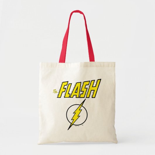 The Flash Naam & Bliksemschicht Logo Tote Bag (Voorkant)