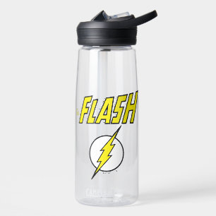 The Flash Naam & Bliksemschicht Logo Waterfles