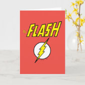 The Flash Name & Lightning Bolt Logo Kaart (Gele Bloem)