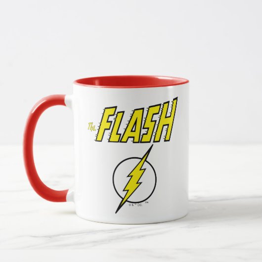 The Flash Name & Lightning Bolt Logo Mok (Links)