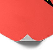 The Flash Name & Lightning Bolt Logo Poster (Hoek)