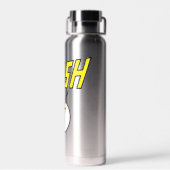 The Flash Name & Lightning Bolt Logo Waterfles (Achterkant)
