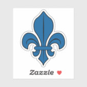 The Fleur-de-lis symbol, Montreal flag, Canada Sticker (Vel)