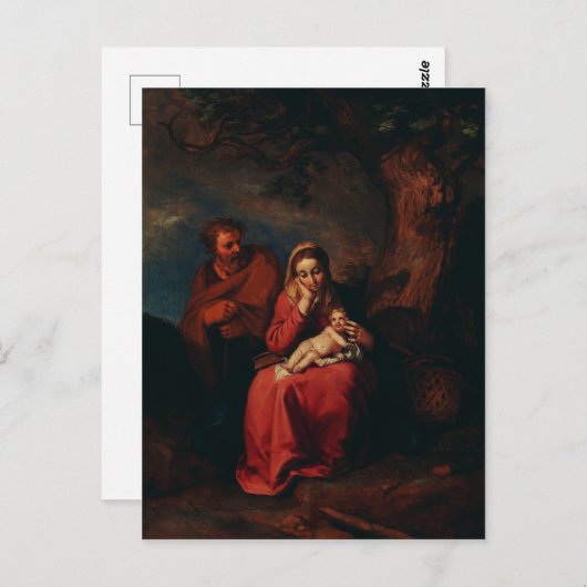 The Flight into Egypt by Abraham Bloemaert Briefkaart (Voorkant / Achterkant)