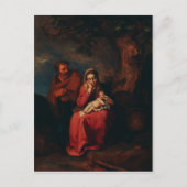 The Flight into Egypt by Abraham Bloemaert Briefkaart (Voorkant)