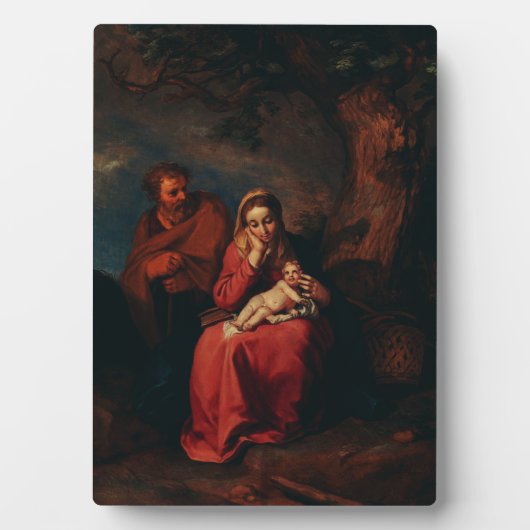 The Flight into Egypt by Abraham Bloemaert  Fotoplaat (voorkant)