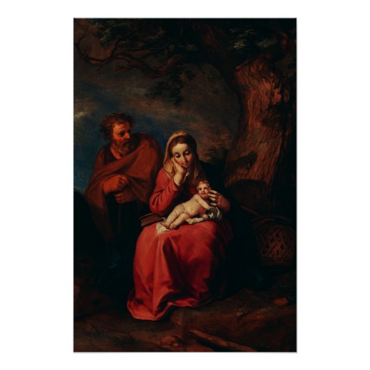 The Flight into Egypt by Abraham Bloemaert  Perfect Poster (Voorkant)
