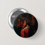 The Flight into Egypt by Abraham Bloemaert Ronde Button 5,7 Cm (Voorkant /achterkant)