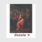 The Flight into Egypt by Abraham Bloemaert  Sticker (Vel)