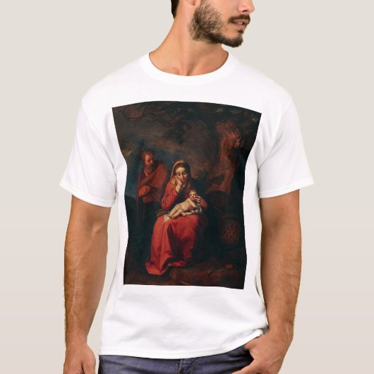 The Flight into Egypt by Abraham Bloemaert  T-shirt (Voorkant)
