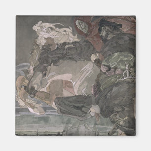 The Flight of Faust and Mephistopheles, 1896 Magneet