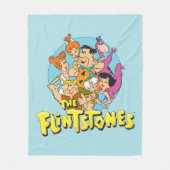 The Flintstones and Rubbles Family Graphic Fleece Deken (Voorkant)