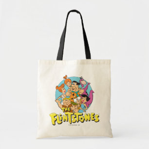 The Flintstones and Rubbles Family Graphic Tote Bag