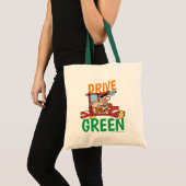 The Flintstones | Fred & Barney - Drive Green Tote Bag (Voorkant (product))