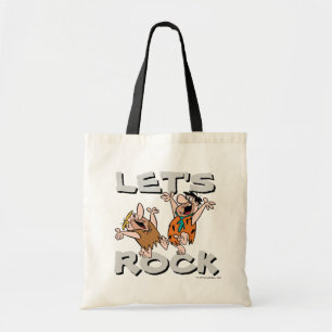 The Flintstones Fred & Barney - Let's Rock Tote Bag
