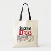 The Flintstones | Fred & Barney - Stacks on Stacks Tote Bag (Voorkant)