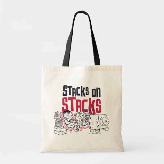 The Flintstones | Fred & Barney - Stacks on Stacks Tote Bag (Voorkant)