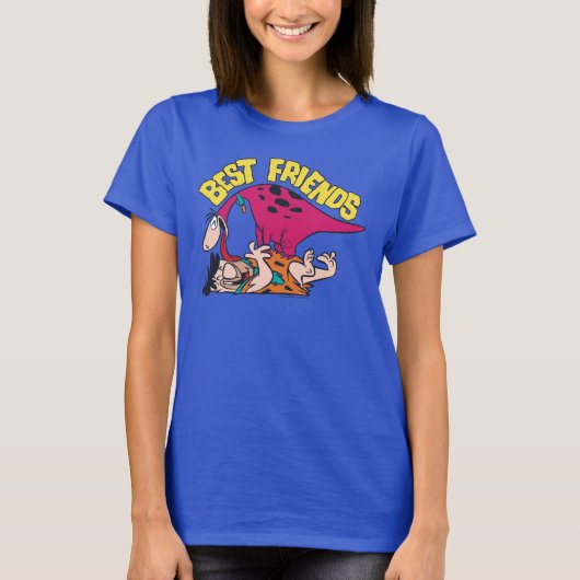 The Flintstones | Fred & Dino - Best Friends T-shirt (Voorkant)