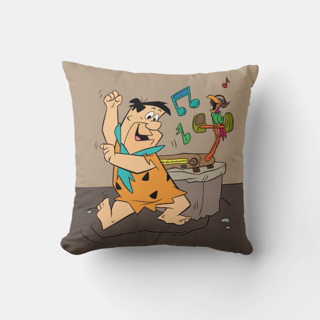 The Flintstones | Fred Flintstone danst Kussen (Voorkant)