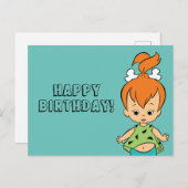 The Flintstones | Pebbles Flintstone Briefkaart (Voorkant / Achterkant)