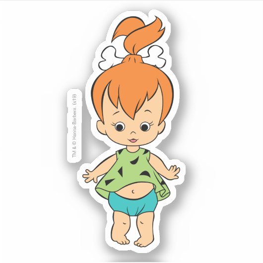 The Flintstones | Pebbles Flintstone Sticker (Voorkant)
