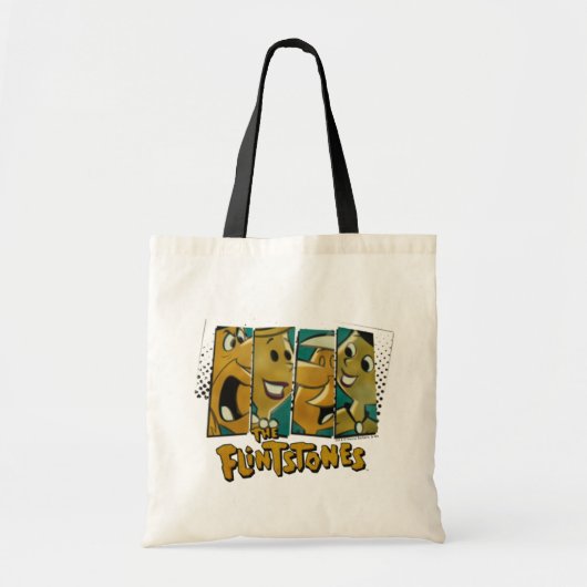 The Flintstones | Retro Comic Character Panels Tote Bag (Voorkant)
