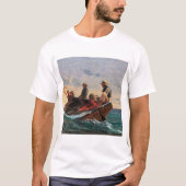 The Flirt (1874) by WinslowHomer. T-shirt (Voorkant)