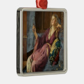 The Flirty Minx (by John Collier) Metalen Ornament (Rechts)