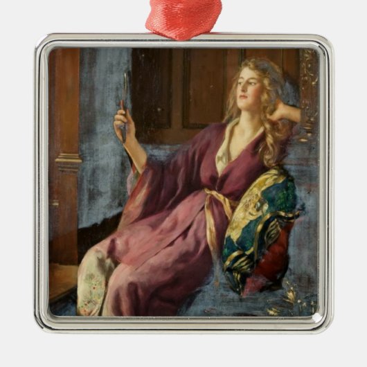 The Flirty Minx (by John Collier) Metalen Ornament (Voorkant)