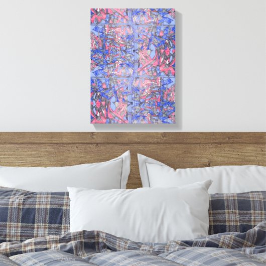 The Floating Garden Contemporary Abstract Piece Canvas Afdruk (Insitu (Slaapkamer))