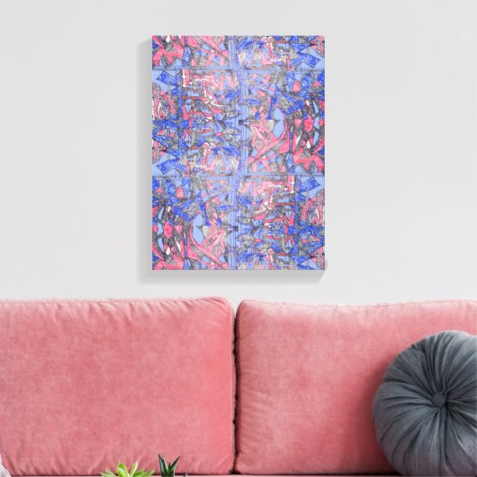 The Floating Garden Contemporary Abstract Piece Canvas Afdruk (Insitu (Woonkamer))