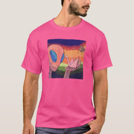 The Floating Memories - Aliens and Origami Cranes T-shirt