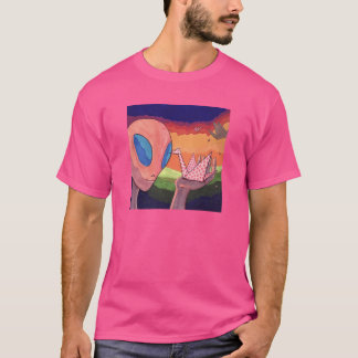 The Floating Memories - Aliens and Origami Cranes T-shirt