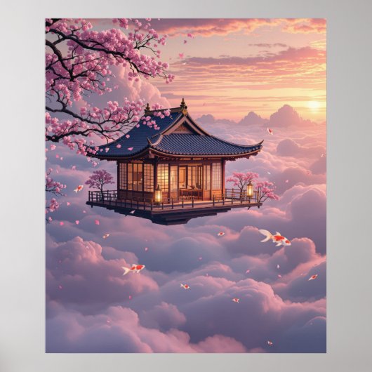 The Floating Teahouse: Dreams of Cherry Blossom Sk Poster (Voorkant)