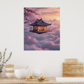 The Floating Teahouse: Dreams of Cherry Blossom Sk Poster (Keuken)