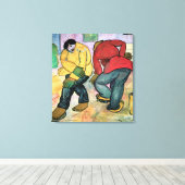 The Floor Polishers, 1911 Canvas Afdruk (Insitu (Houten vloer))