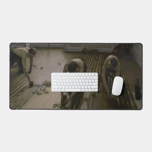 The Floor Scrapers by Gustave Caillebotte Bureaumat (Keyboard & Muis)